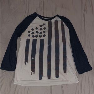 Long sleeve flag shirt